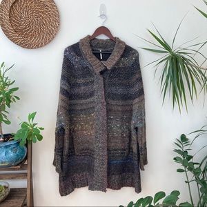 NWOT Free People Oversized Knit Jacket